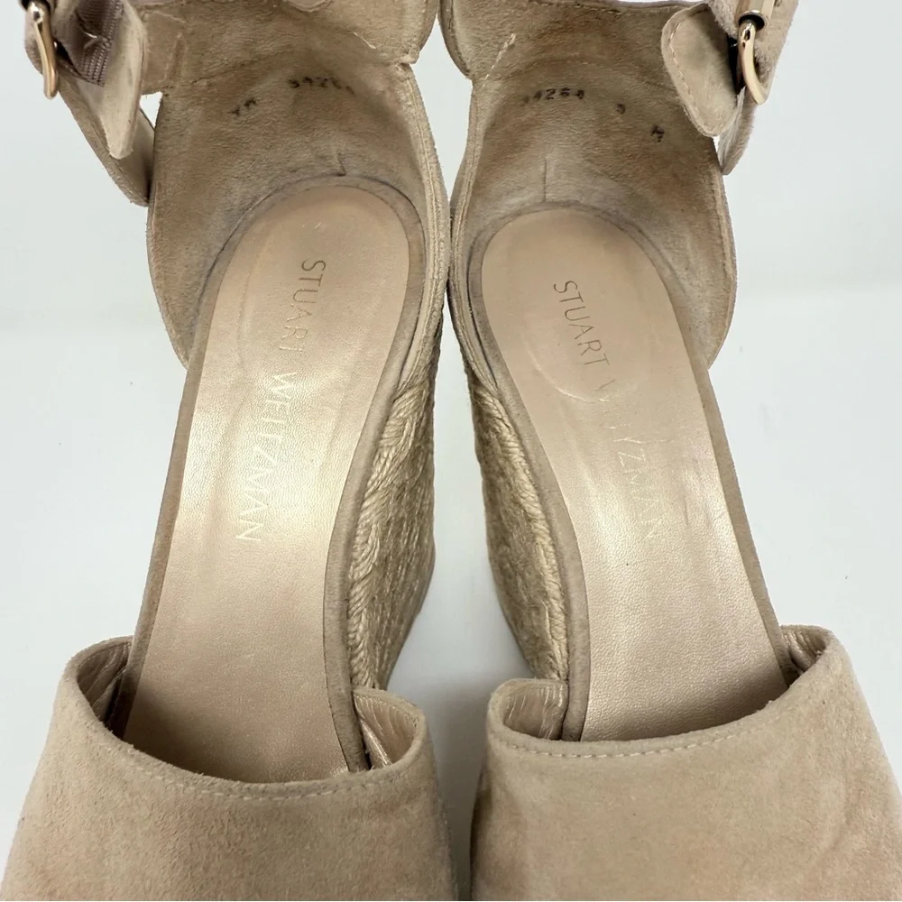 Stuart Weitzman Sohojute Wedge Sandal Sz US 9 - Picture 11 of 14